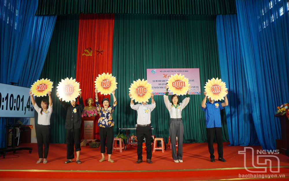 Hội LHPN huyện Võ Nhai tổ chức Hội thi các mô hình sáng tạo, hiệu quả trong xóa bỏ định kiến giới, phòng chống bạo lực gia đình, mua bán phụ nữ, trẻ em năm 2024.