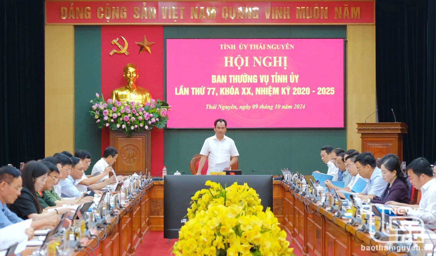 Ban Thường vụ Tỉnh ủy Thái Nguyên cho ý kiến vào nhiều nội dung quan trọng