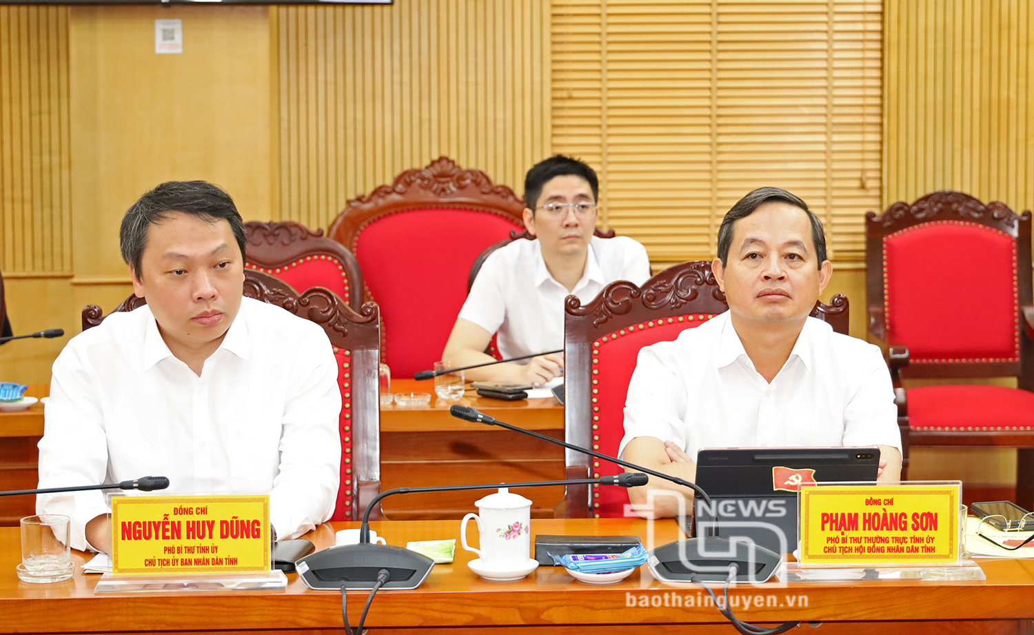 Các đồng chí Thường trực Tỉnh ủy dự Chương trình.