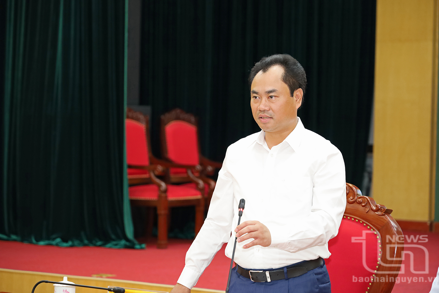 Đồng chí Bí thư Tỉnh ủy Trịnh Việt Hùng phát biểu tại Chương trình.