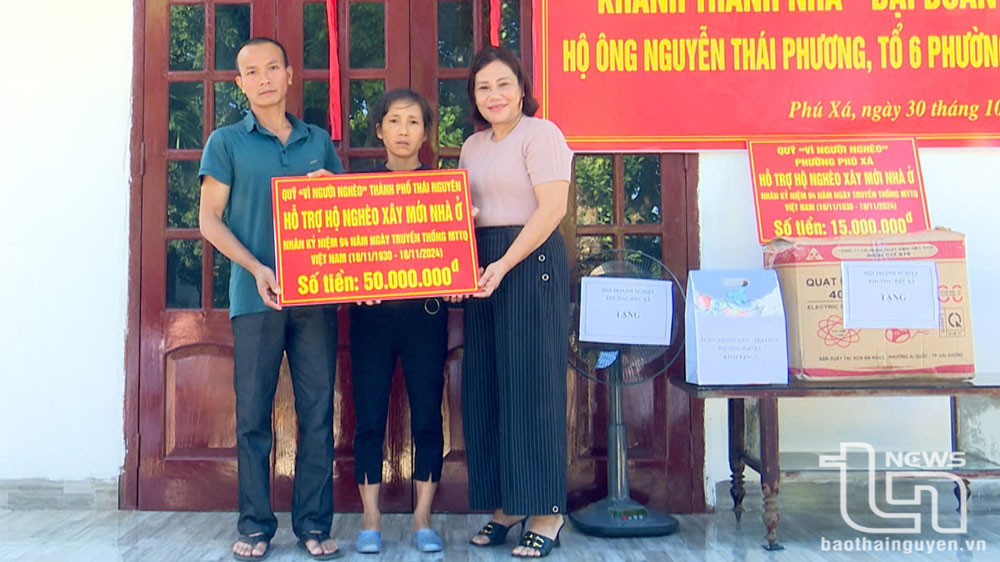 TP. Thái Nguyên: Khánh thành và bàn giao nhà đại đoàn kết cho hộ nghèo