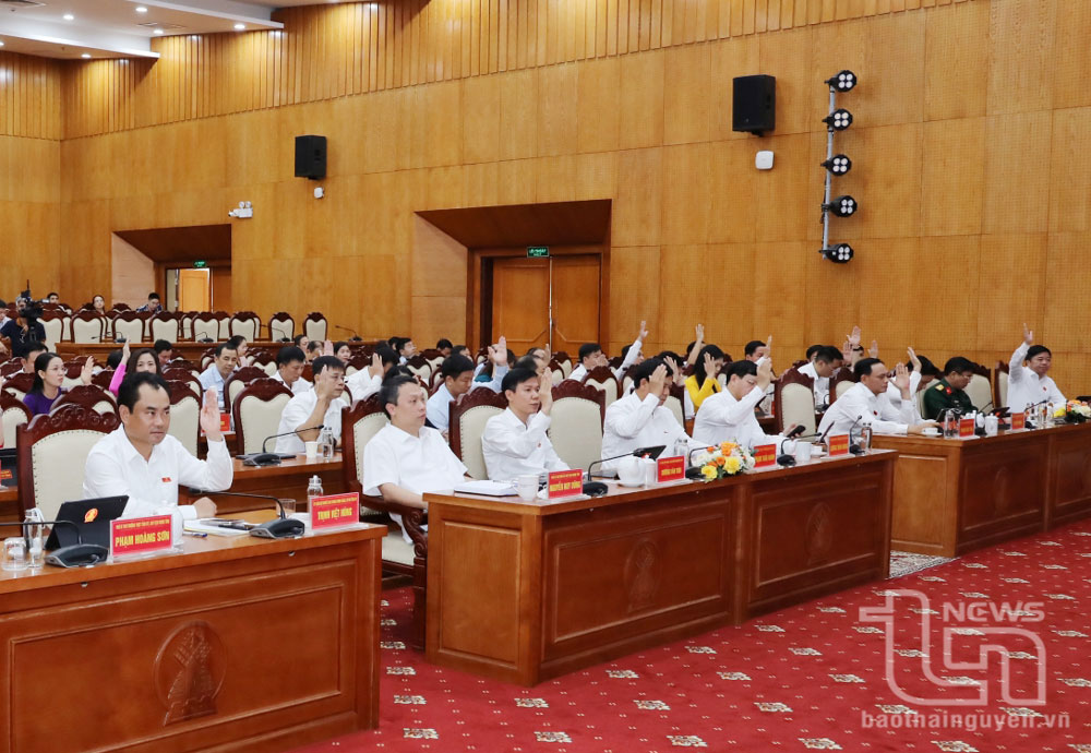 Kỳ họp thứ 22 HĐND tỉnh Thái Nguyên thông qua 5 nghị quyết