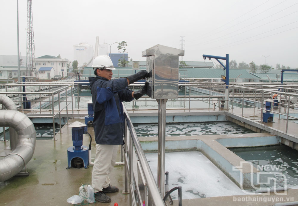 Nước thải của các doanh nghiệp trong Khu công nghiệp Yên Bình được thu gom, xử lý, quan trắc tự động đảm bảo các tiêu chuẩn theo quy định.
