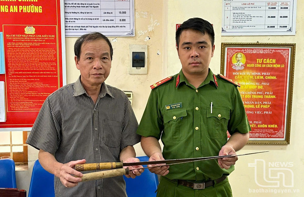 Từ đầu năm đến nay, Công an TP. Thái Nguyên đã thu hồi được nhiều vũ khí, vật liệu nổ do người dân trên địa bàn giao nộp.