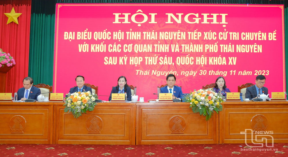 Đoàn đại biểu Quốc hội tỉnh Thái Nguyên: Tiếp xúc cử tri sau Kỳ họp thứ 6, Quốc hội khóa XV