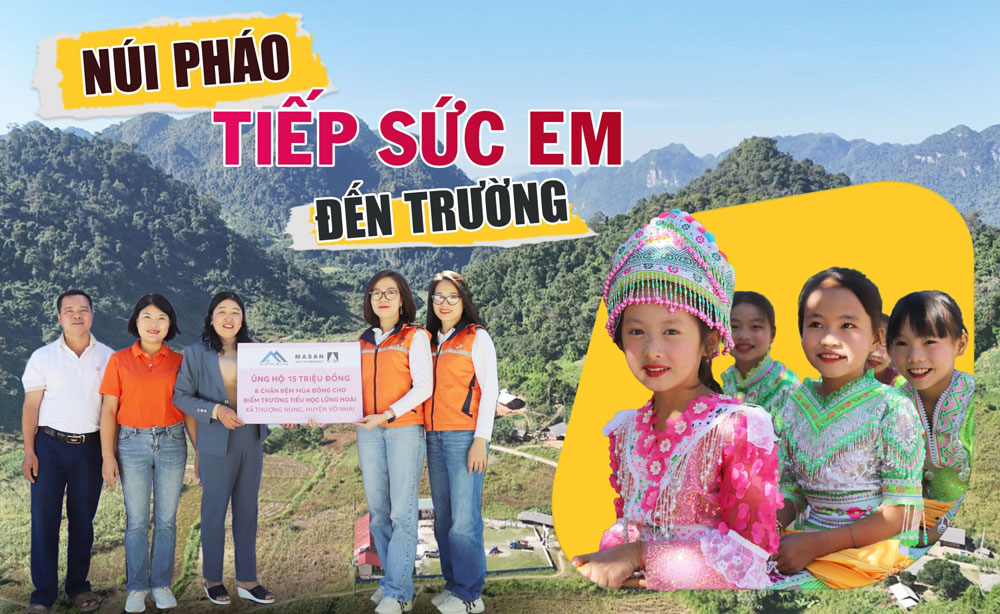 Núi Pháo tiếp sức em đến trường
