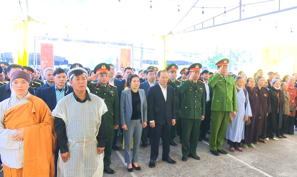 TP. Thái Nguyên: Tổ chức Lễ viếng hài cốt liệt sĩ Lê Quang Bến