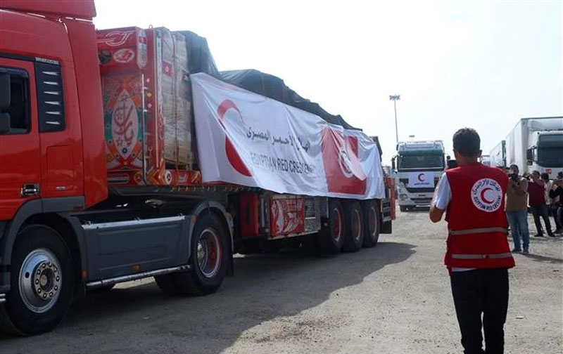 Ai Cập cung cấp thêm 650 tấn lương thực cho người Palestine ở Dải Gaza