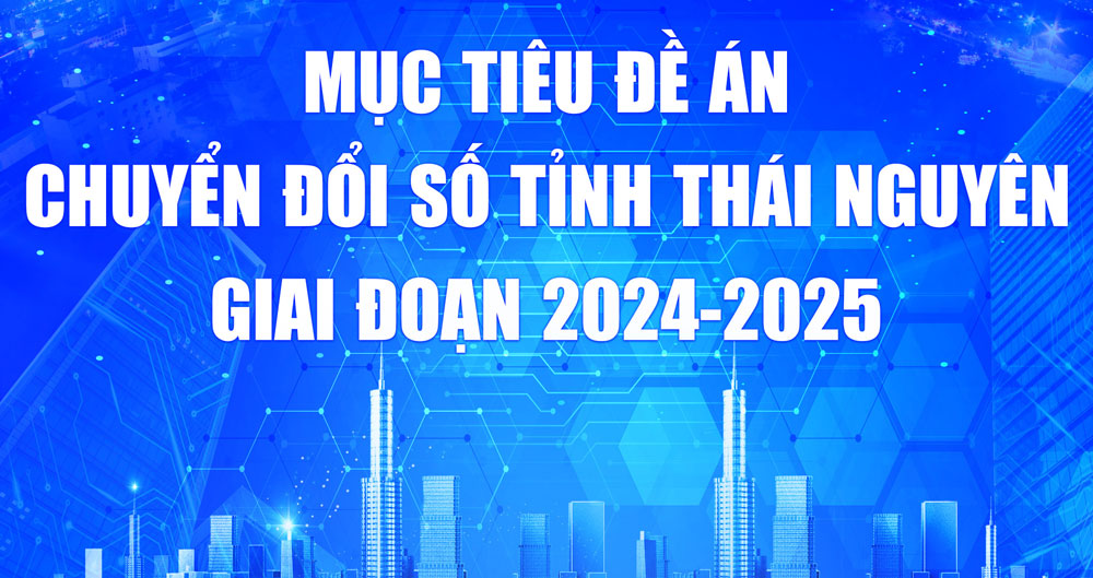 Mục tiêu Đề án chuyển đổi số tỉnh Thái Nguyên giai đoạn 2024-2025