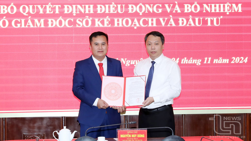 Đồng chí Nguyễn Ngọc Thiện giữ chức vụ Phó Giám đốc Sở Kế hoạch và Đầu tư