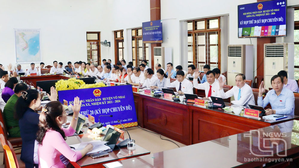 HĐND huyện Võ Nhai: Thông qua 6 nghị quyết tại kỳ họp chuyên đề