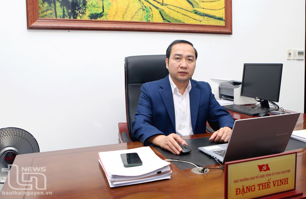 Đồng chí Đặng Thế Vinh, Phó Trưởng Ban Tổ chức Tỉnh ủy.
