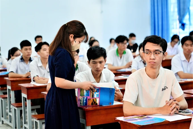 Thí sinh dự thi đánh giá năng lực do Đại học Quốc gia TPHCM tổ chức năm 2024