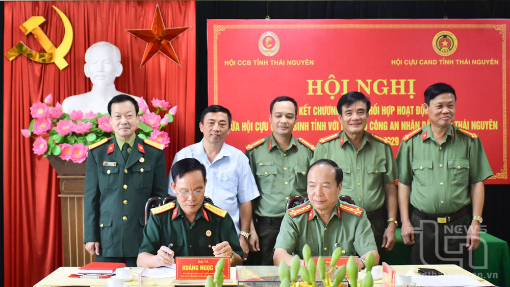 Ký kết chương trình phối hợp giữa Hội Cựu chiến binh và Hội Cựu Công an nhân dân tỉnh