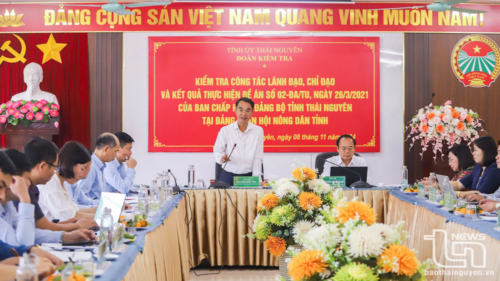 Kiểm tra việc thực hiện giám sát, phản biện xã hội tại Hội Nông dân tỉnh