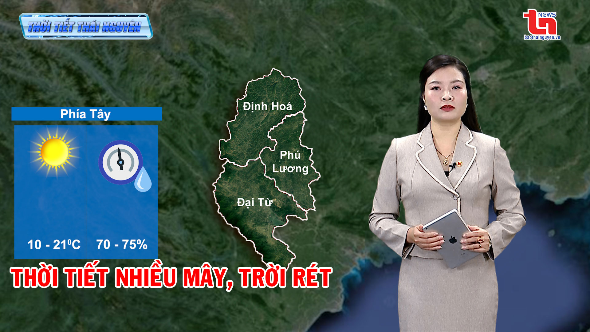 Dự báo thời tiết Thái Nguyên đêm 17 và ngày 18-12