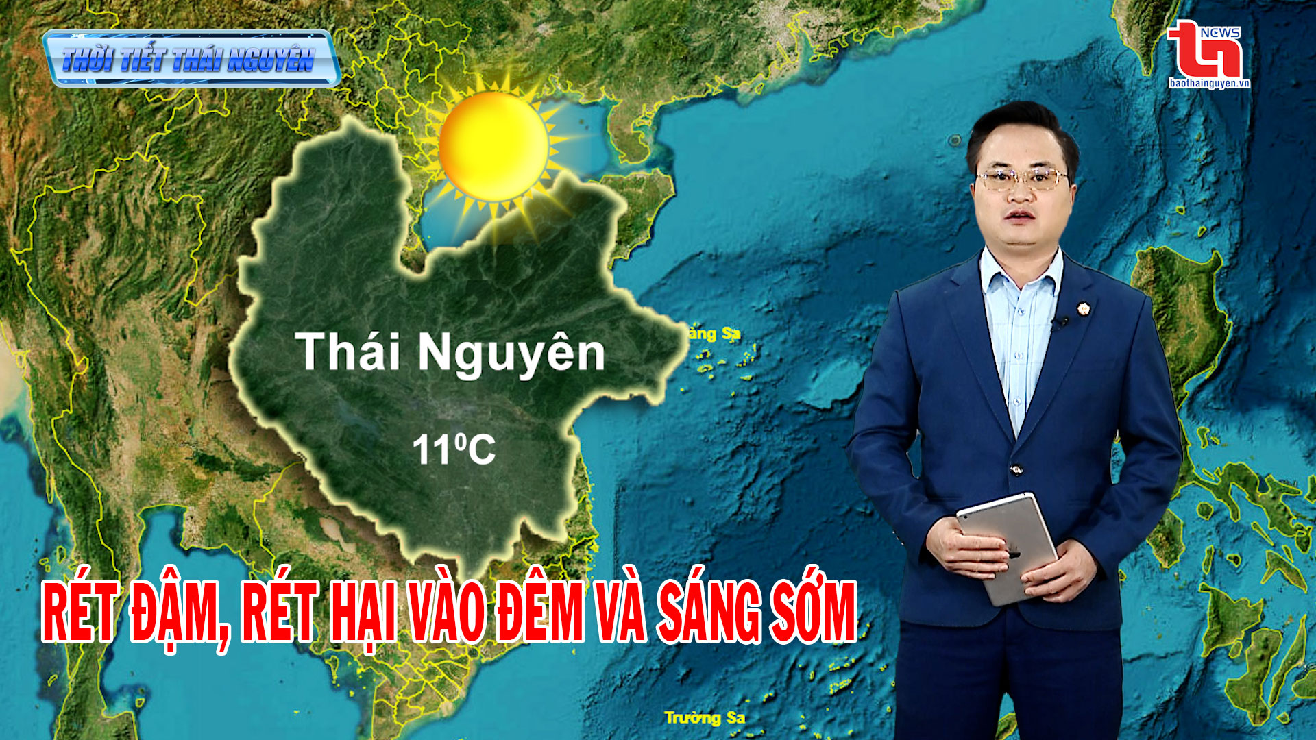Dự báo thời tiết Thái Nguyên đêm 20 và ngày 21-12
