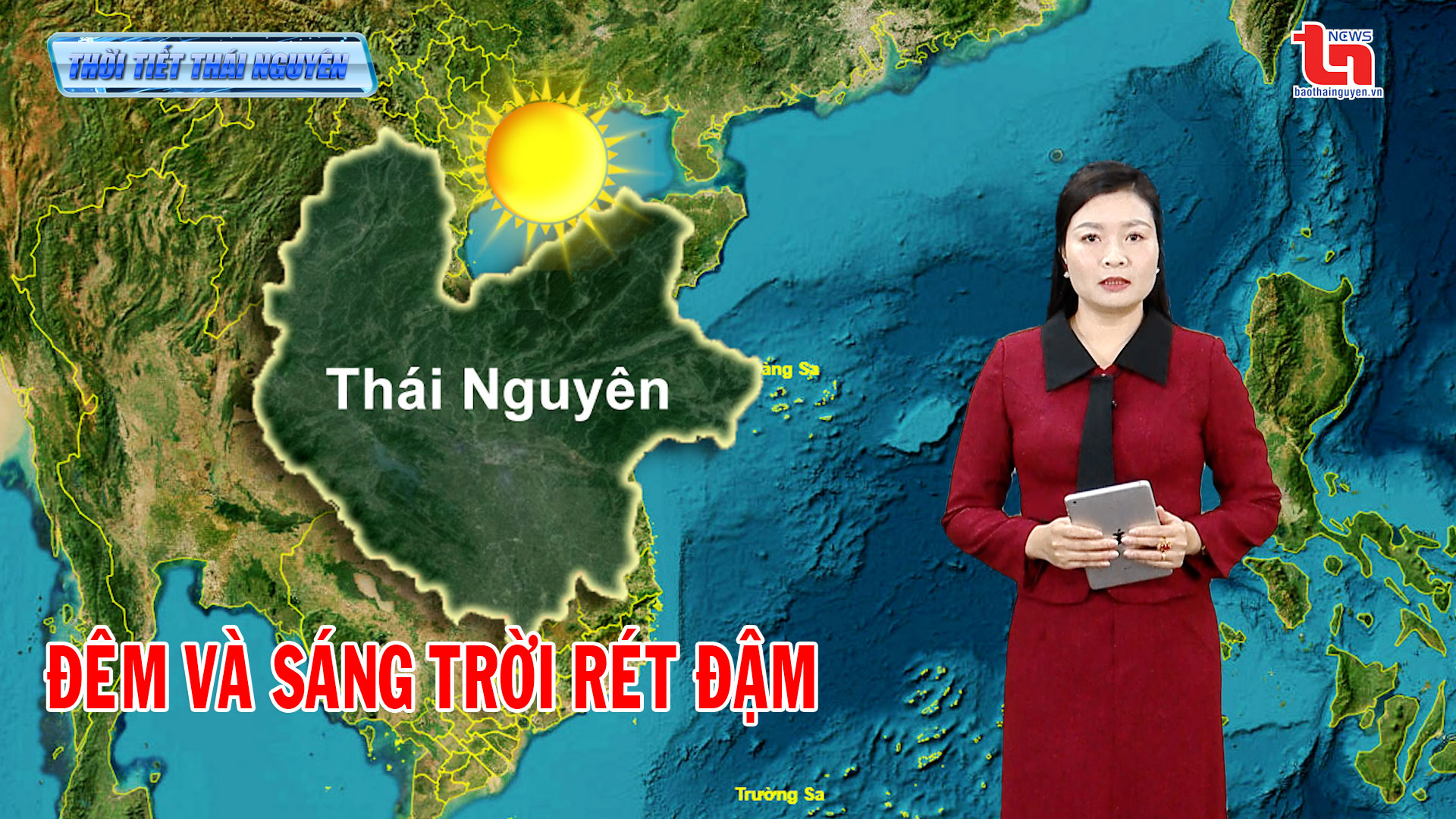 Dự báo thời tiết Thái Nguyên đêm 21 và ngày 22-12