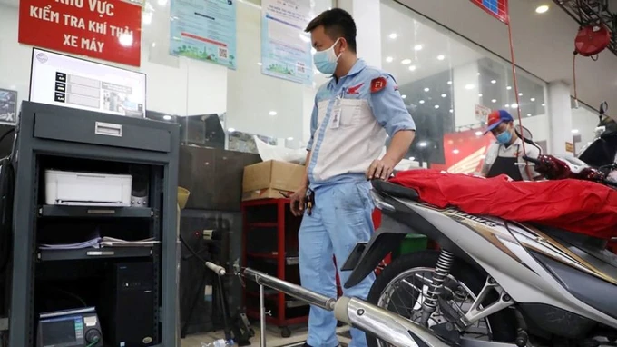 Sau 5 năm sản xuất, xe gắn máy phải kiểm định khí thải định kỳ