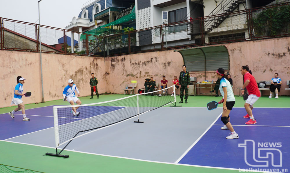 Sôi nổi giải Pickleball chào mừng Ngày thành lập Quân đội nhân dân Việt Nam