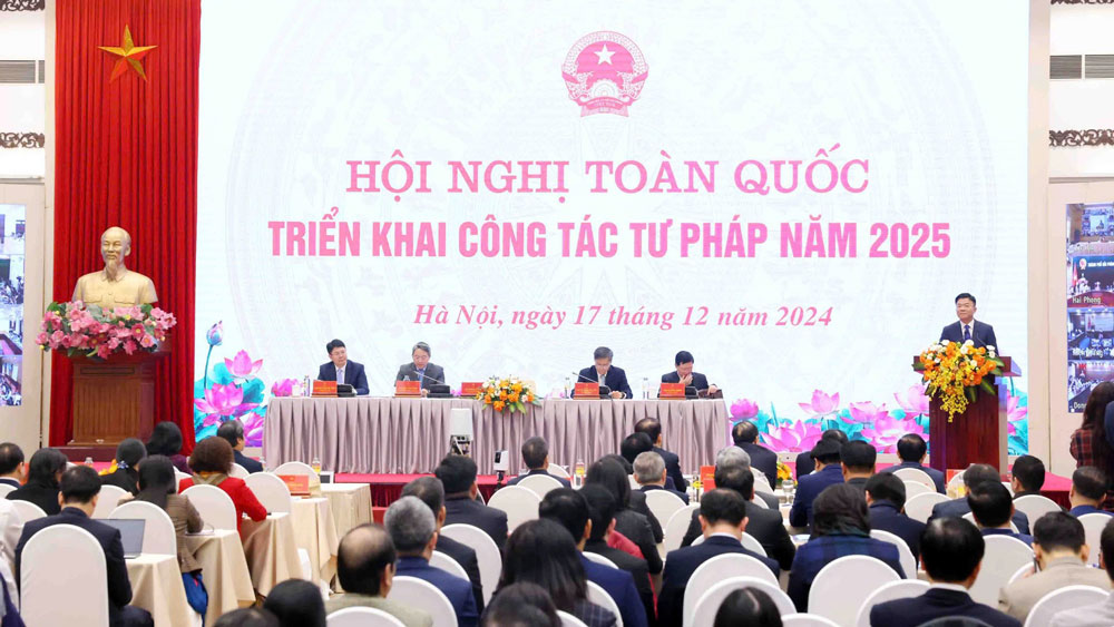 Hội nghị tại điểm cầu Hà Nội.