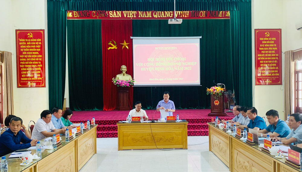 Định Hóa: Cùng doanh nghiệp tháo gỡ khó khăn