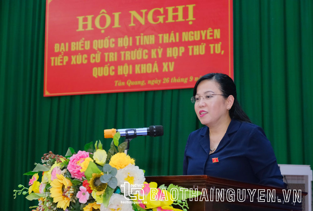 Đoàn đại biểu Quốc hội tỉnh tiếp nhận nhiều kiến nghị của cử tri TP. Sông Công