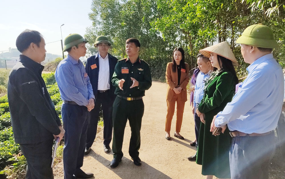 Xã Minh Lập diễn tập chiến đấu trong khu vực phòng thủ