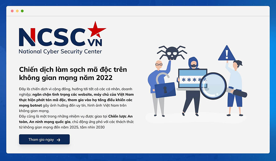 Phát động chiến dịch làm sạch mã độc trên không gian mạng