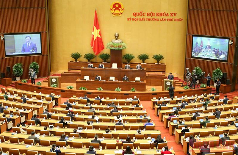 Thông cáo số 1, Kỳ họp bất thường lần thứ nhất, Quốc hội Khóa XV