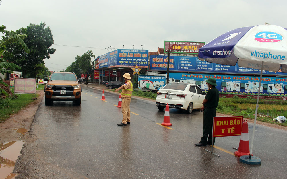 Quản lý, kiểm soát người ra, vào tỉnh Thái Nguyên từ 0H ngày 27/5/2021