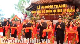 Khánh thành Đền thờ Cố Tổng Bí thư Lê Duẩn tại Hà Tĩnh