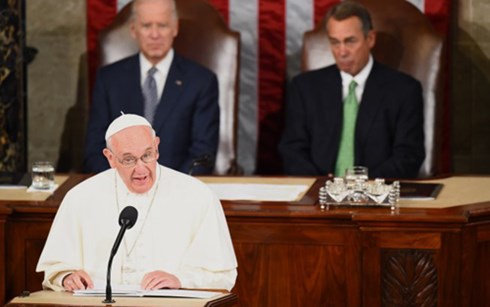Giáo hoàng Francis có bài phát biểu lịch sử trước Quốc hội Mỹ